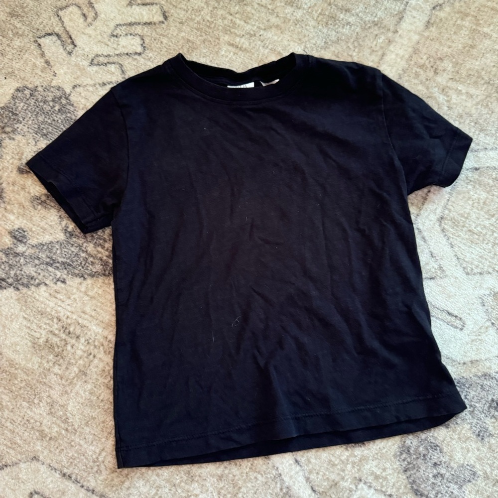 Zara plain black tshirt